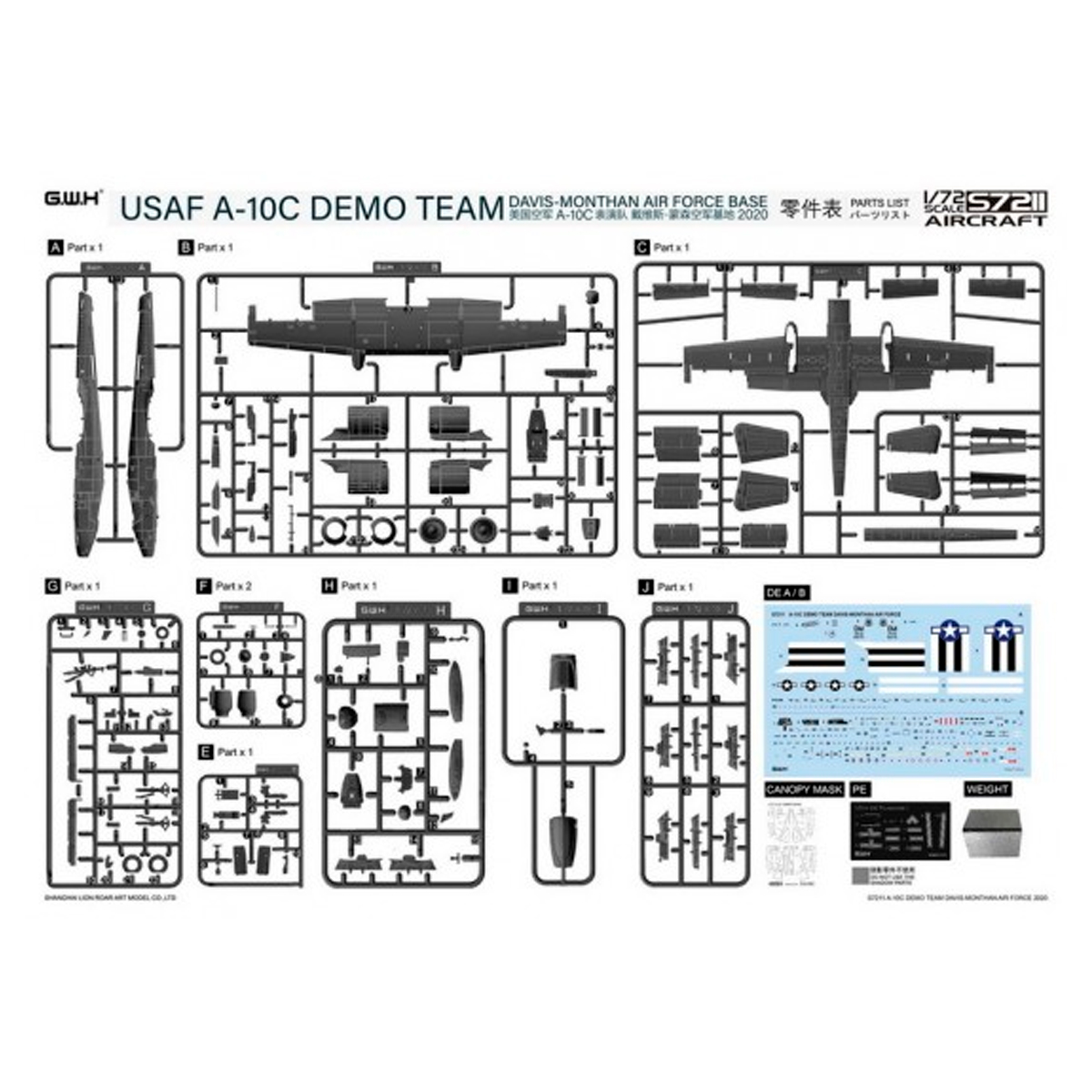 ak-interactive-1-72-usaf-a-10c-demo-team-davis-monthan-2020-limited-edition image 3
