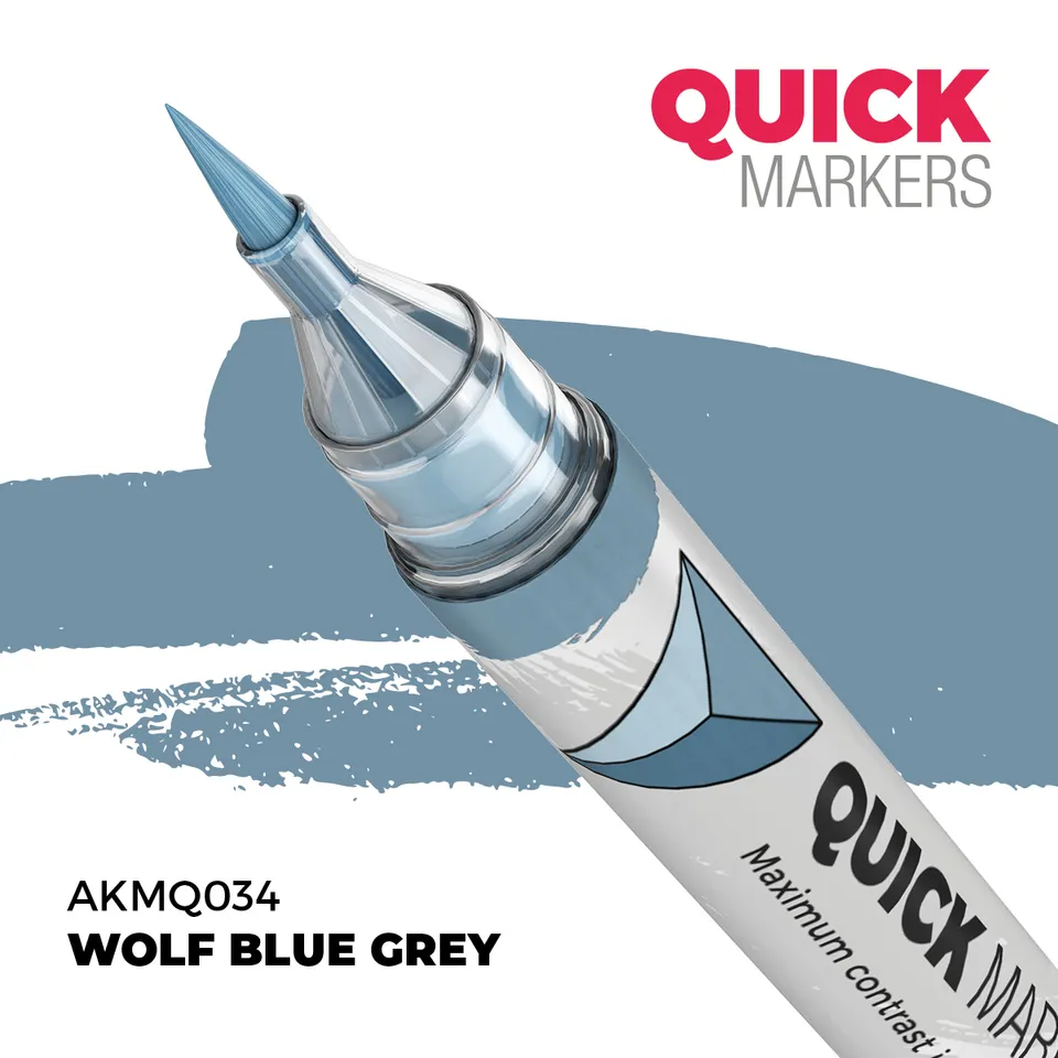 ak-interactive-wolf-blue-grey-quick-marker-per-modellismo image 1