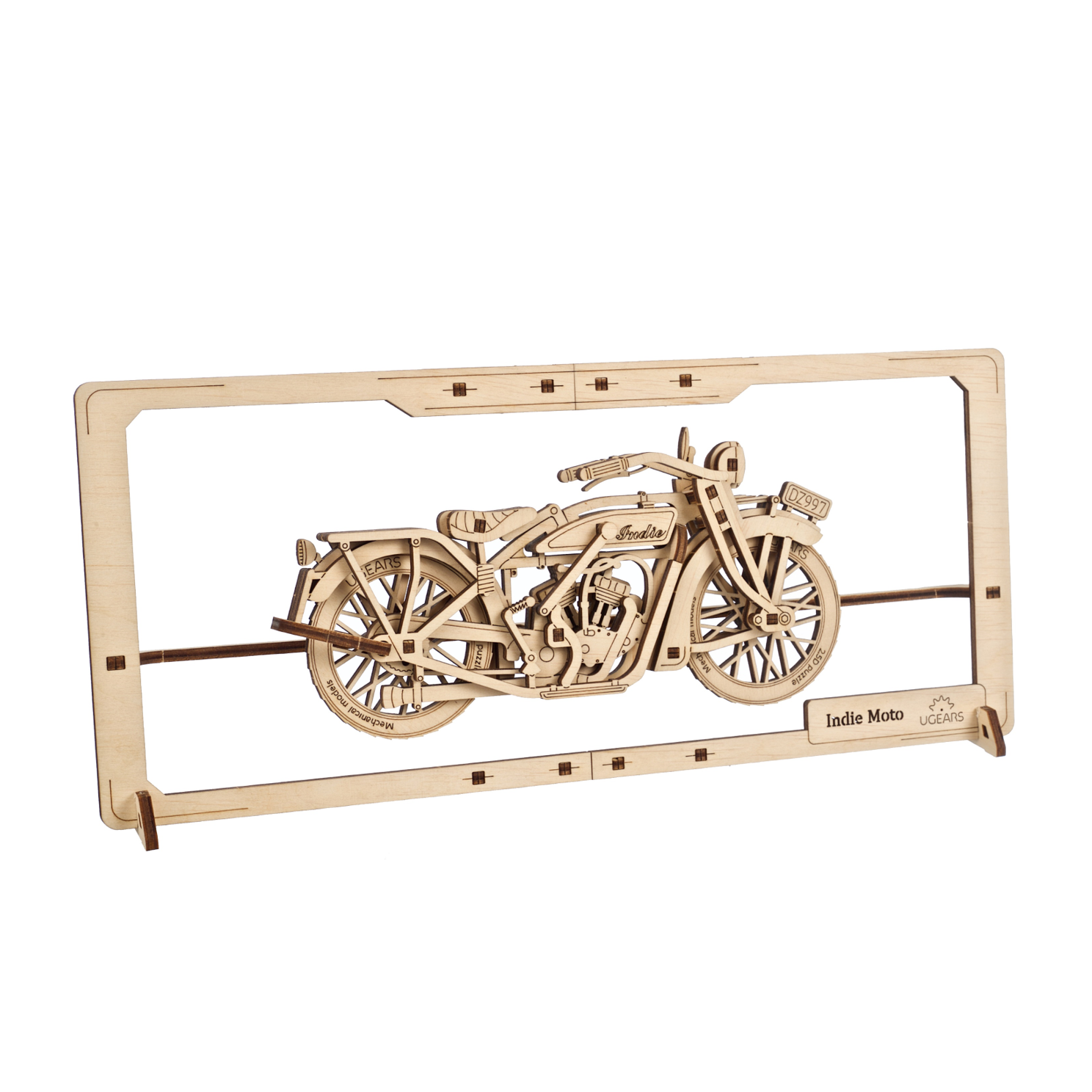 ugears-indie-moto-2-5d-puzzle-quadro-in-legno-con-parti-mobili image 3