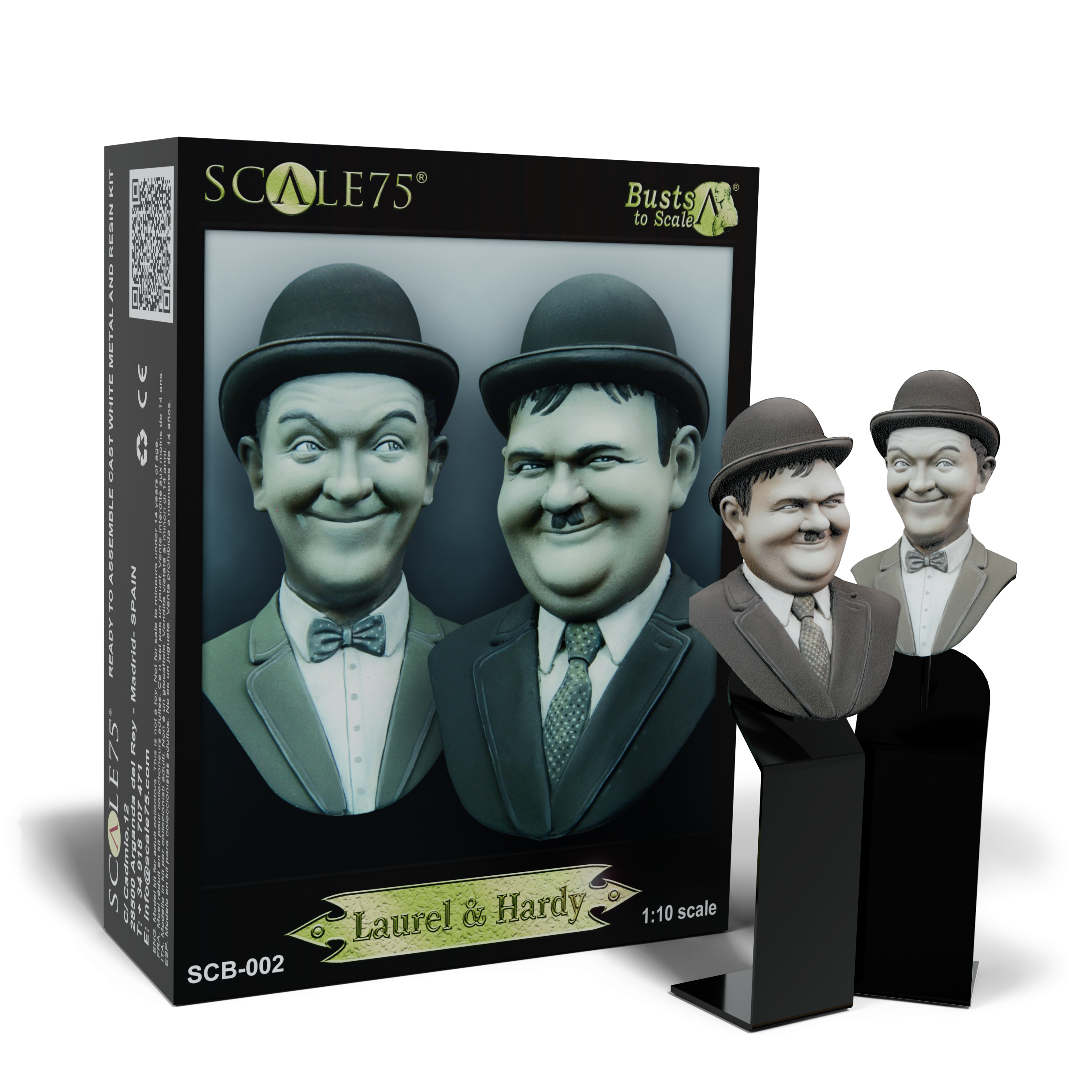 scale75-laurel-hardy-busto-fantasy-da-costruire-e-dipingere image 1