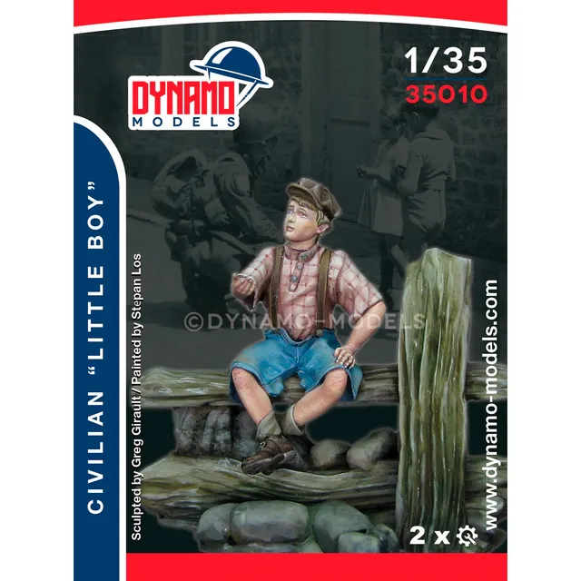ak-interactive-1-35-civilian-little-boy-con-panchina-figura-diorama image 1
