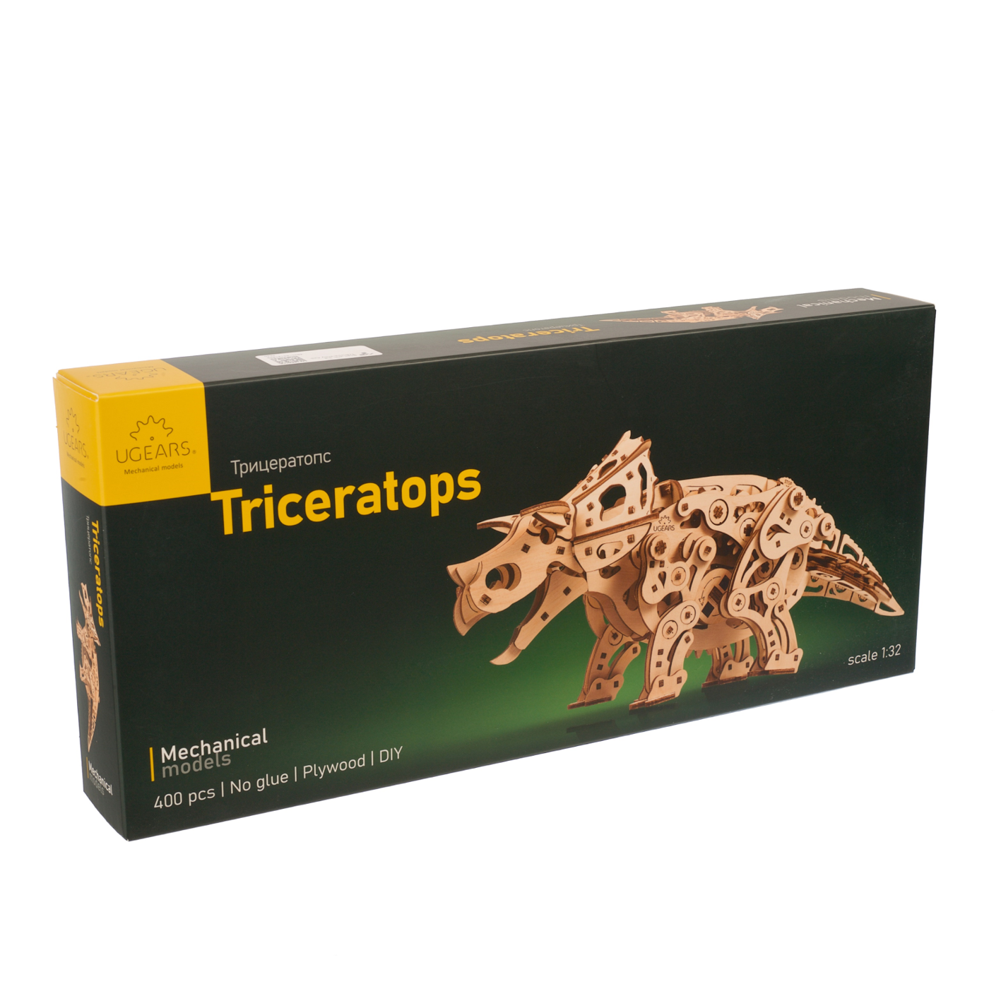 ugears-triceratops-dinosauro-meccanico-in-legno-da-costruire image 5