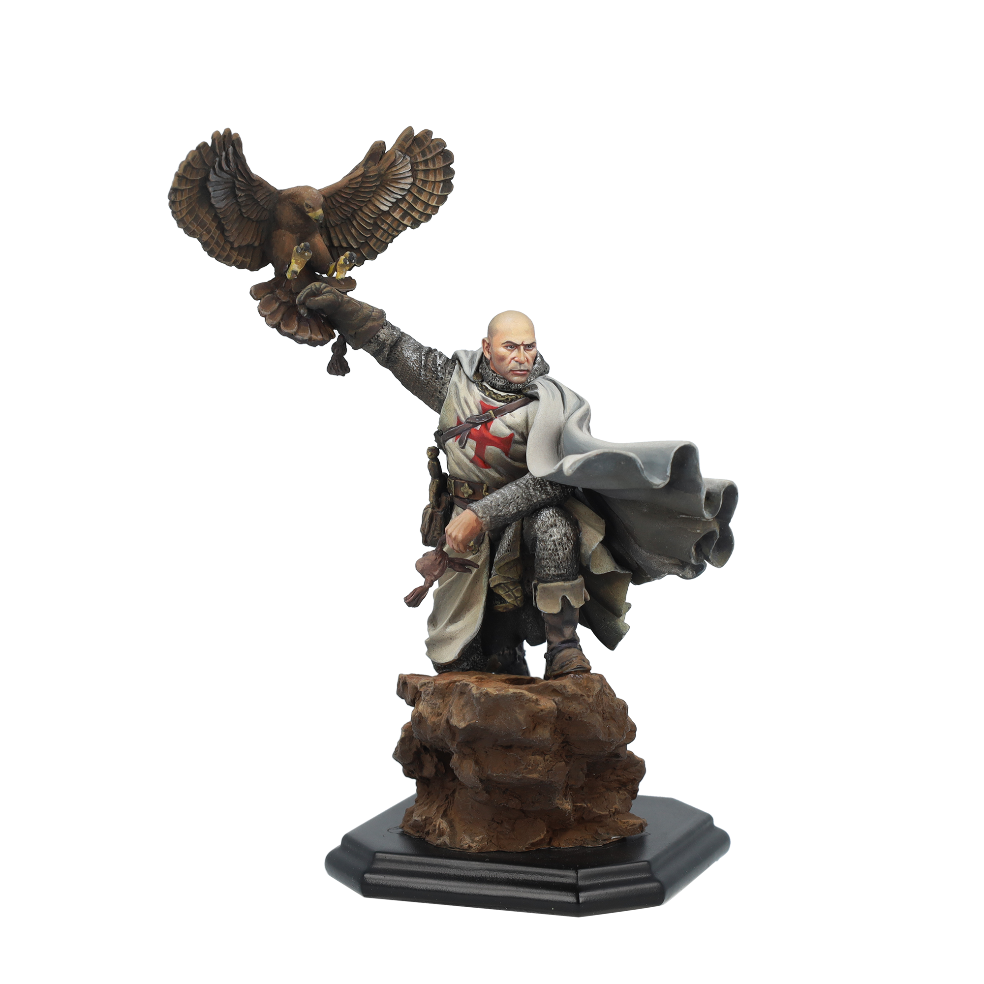 scale75-medieval-hunter-figura-in-metallo-bianco-75mm-fantasy-con-cane image 4