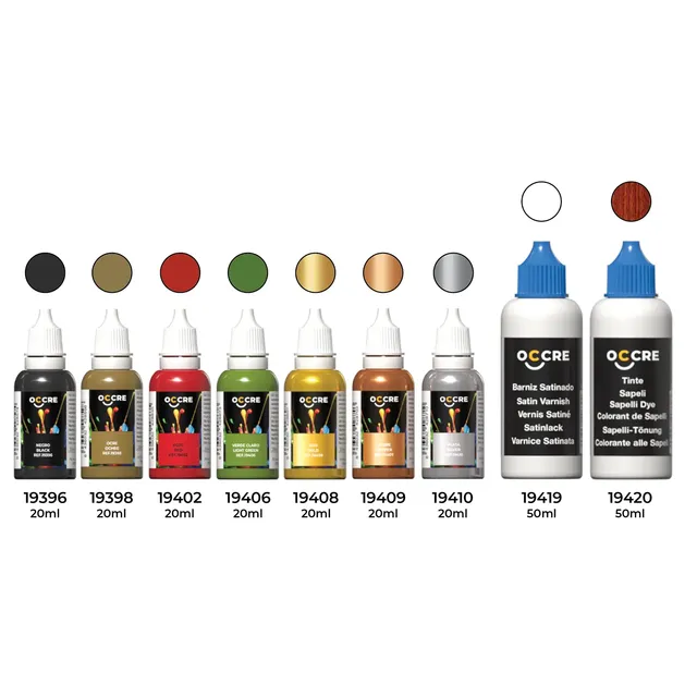 occre-pack-colori-acrilici-adler-set-9-vasetti-per-finitura-modello image 1