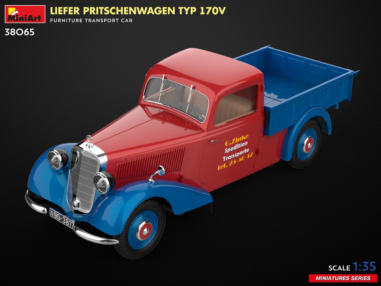 ak-interactive-1-35-liefer-pritschenwagen-typ-170v-kit-auto-per-trasporto-mobili image 4