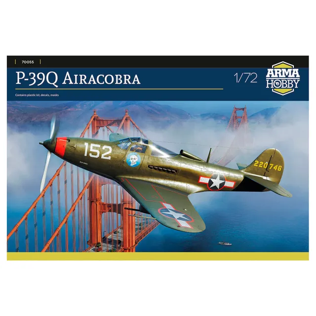 ak-interactive-p-39q-airacobra-1-72-kit-aereo-da-costruire-e-dipingere image 1