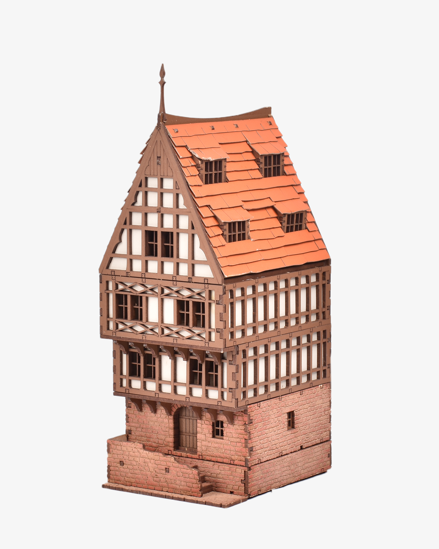 ak-interactive-medieval-european-row-house-terracotta-vanilla-28mm-scale-terrain image 1