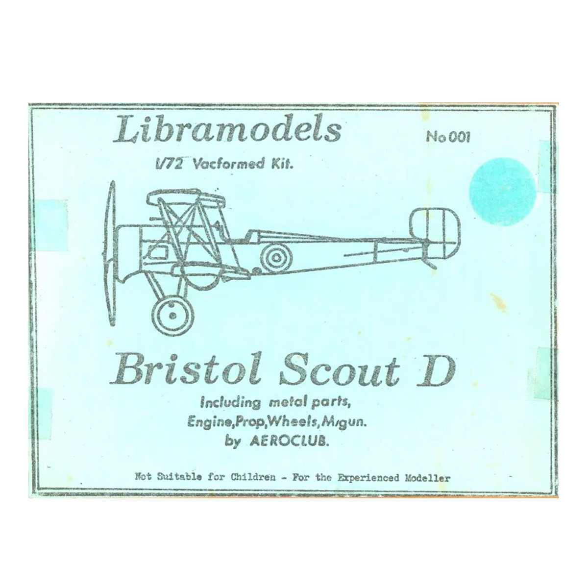 ak-interactive-1-72-bristol-scout-d-kit-di-modellismo-aereo-wwi image 1