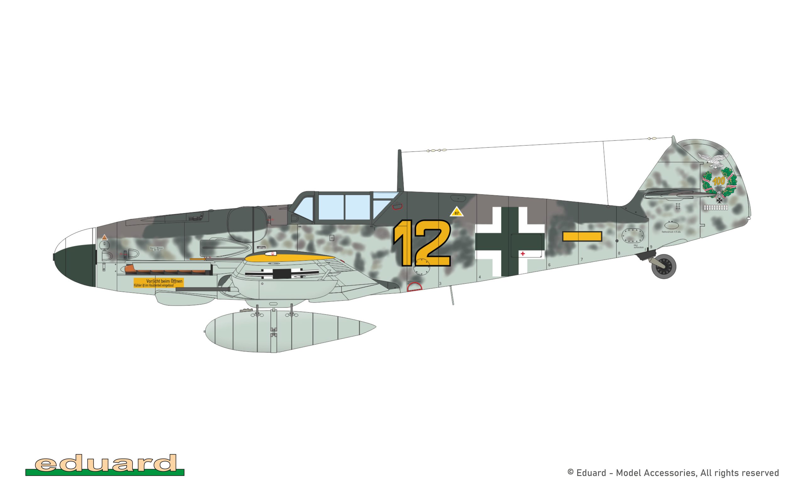 ak-interactive-bf-109g-6-1-72-modello-caccia-tedesco-wwii image 6