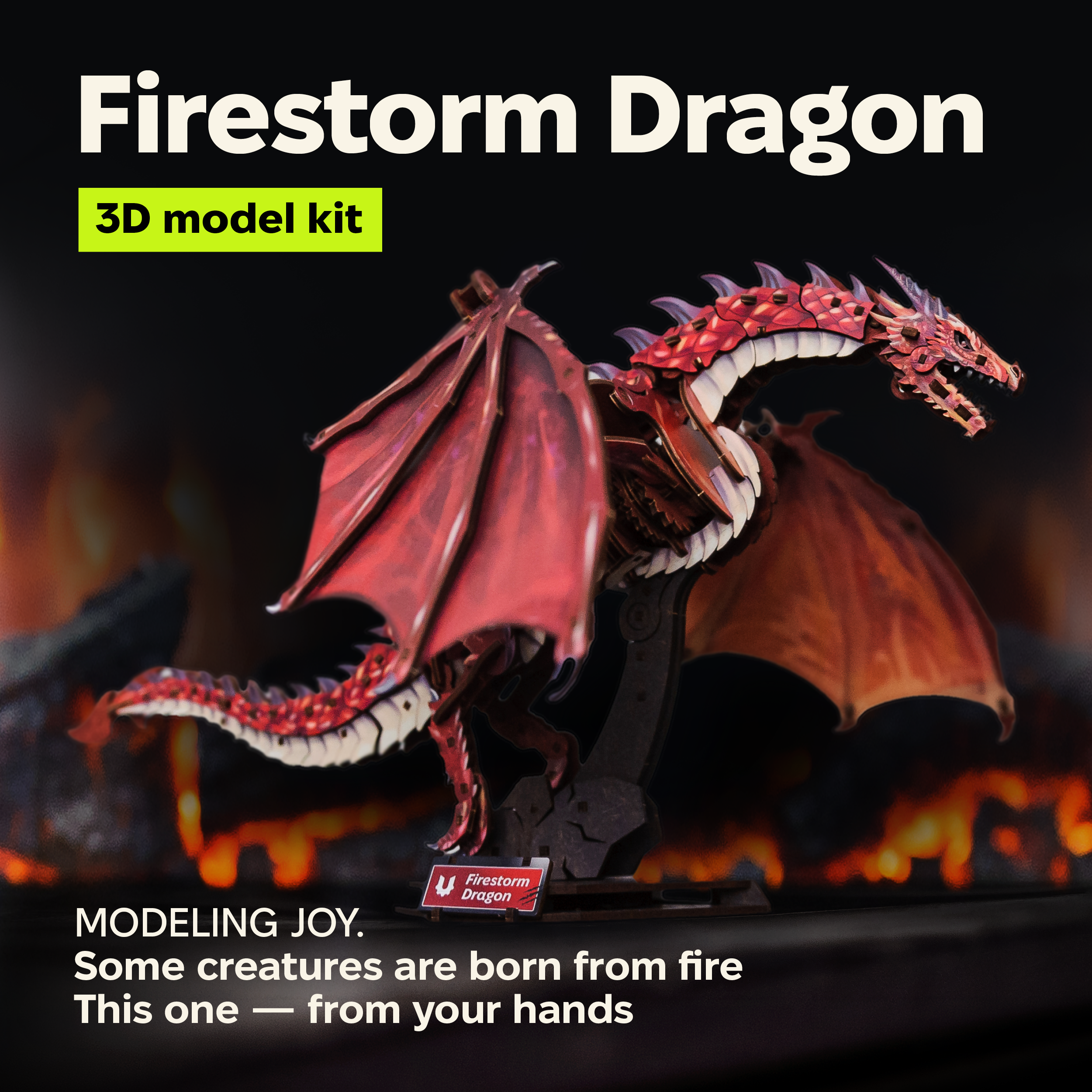ugears-firestorm-dragon-drago-meccanico-in-legno-advanced image 7