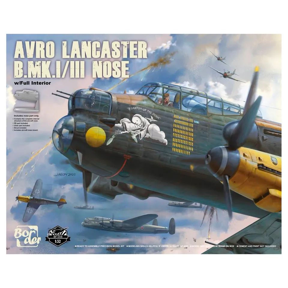 ak-interactive-1-32-avro-lancaster-b-mk1-iii-nose-with-full-interior-kit-modelli image 1