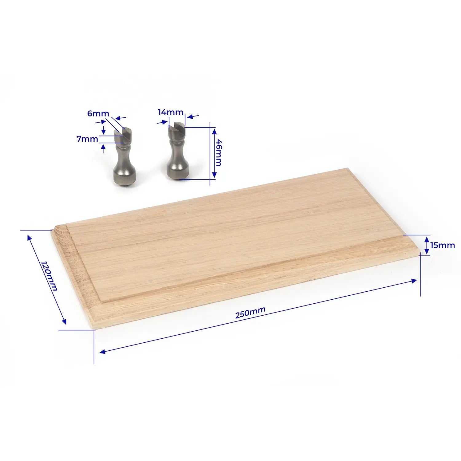 occre-base-in-rovere-massiccio-250x120x15-mm-con-2-supporti image 2