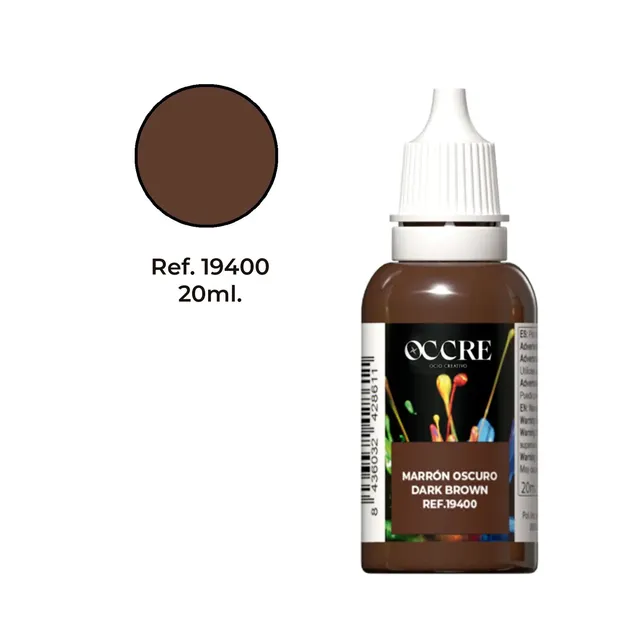 occre-vernice-acrilica-marrone-scuro-20-ml-per-modellismo image 1