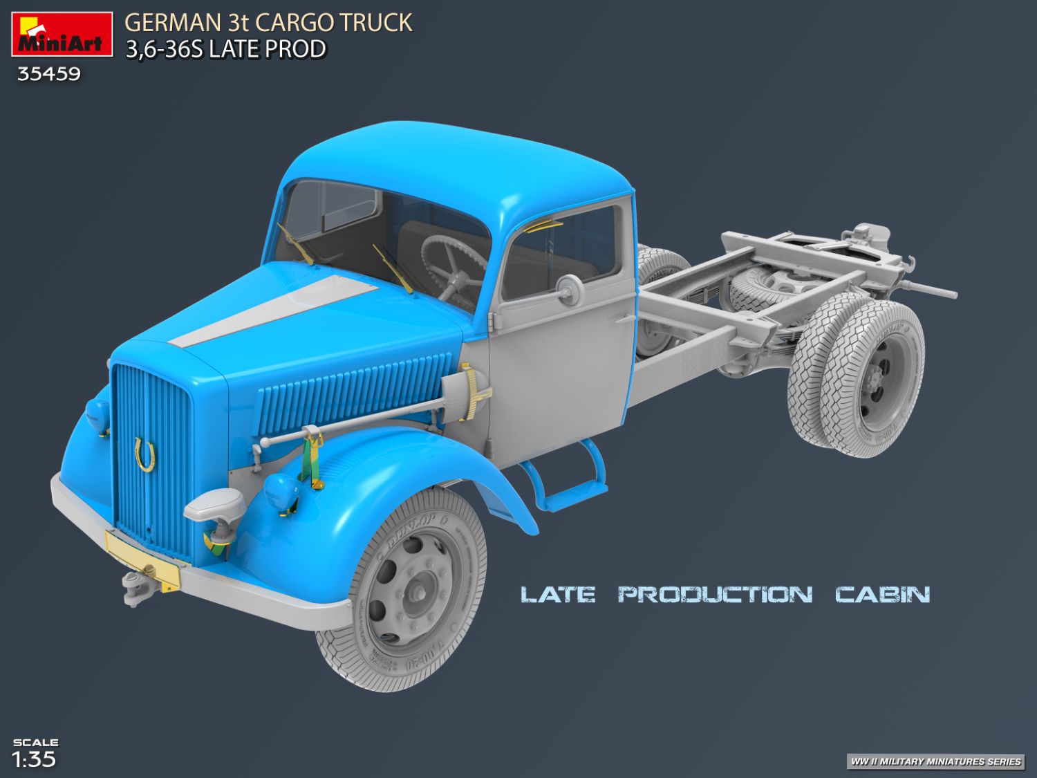 ak-interactive-1-35-german-3t-cargo-truck-3-6-36s-late-prod-kit-camion-modellism image 7