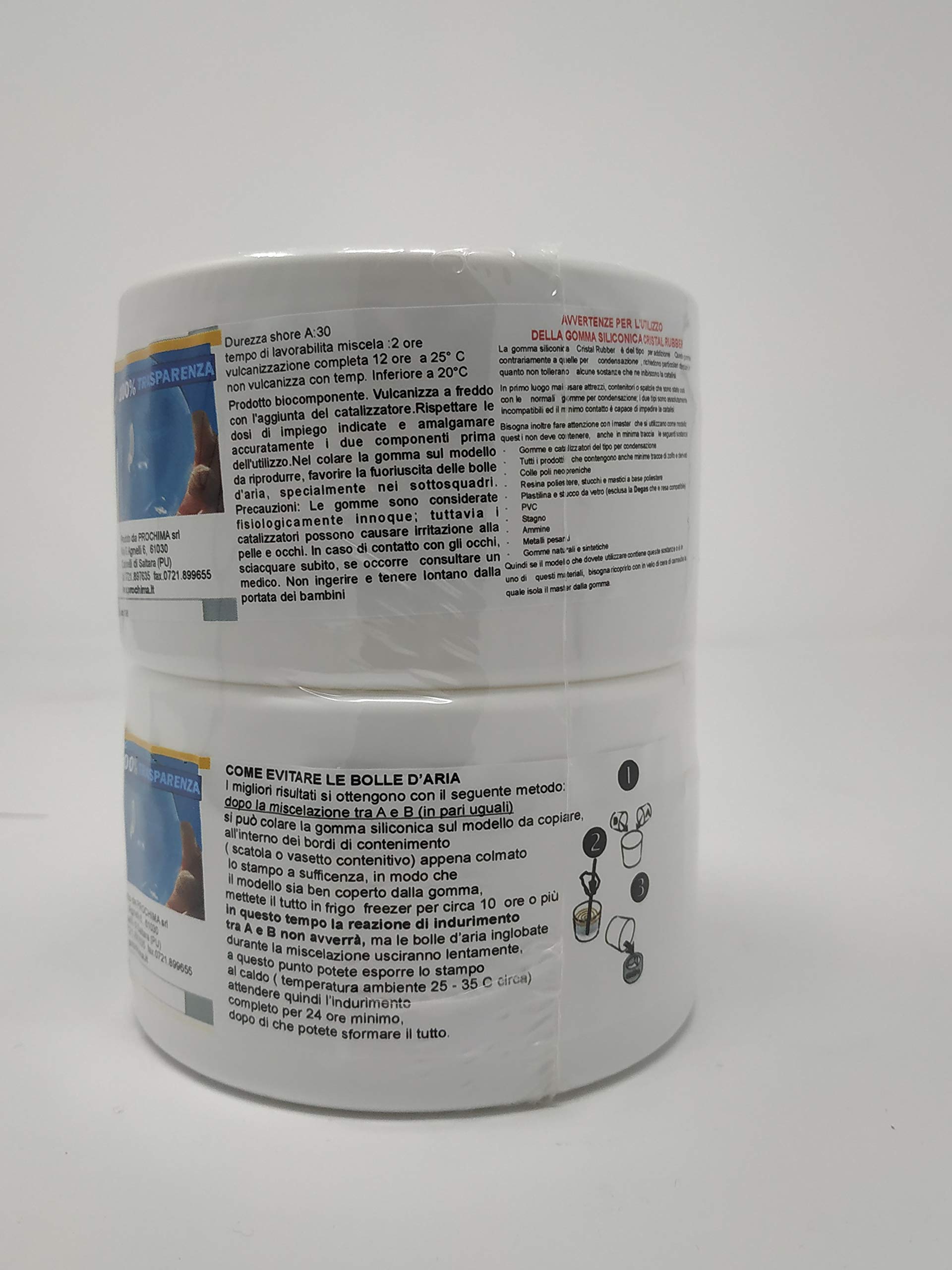 prochima-cristal-rubber-gomma-siliconica-1-1-a-b-da-500-g image 2