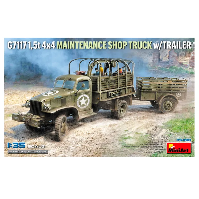 ak-interactive-1-35-g7117-1-5t-4-4-maintenance-shop-truck-con-rimorchio-kit-mili image 1
