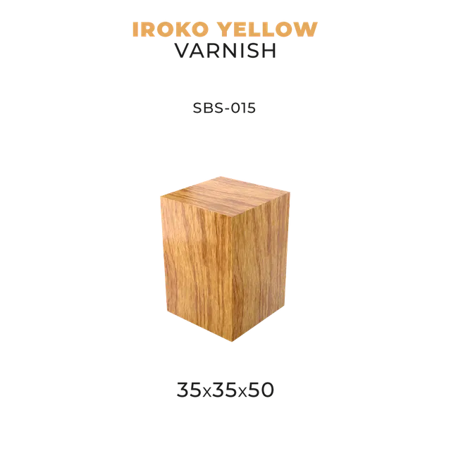 scale75-iroko-yellow-varnish-base-35x35x50-peana-in-legno-jatoba image 1