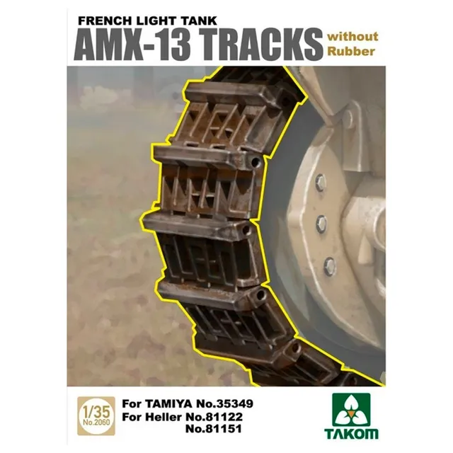 ak-interactive-cingoli-1-35-per-french-light-tank-amx-13-senza-gomma-compatibili image 1