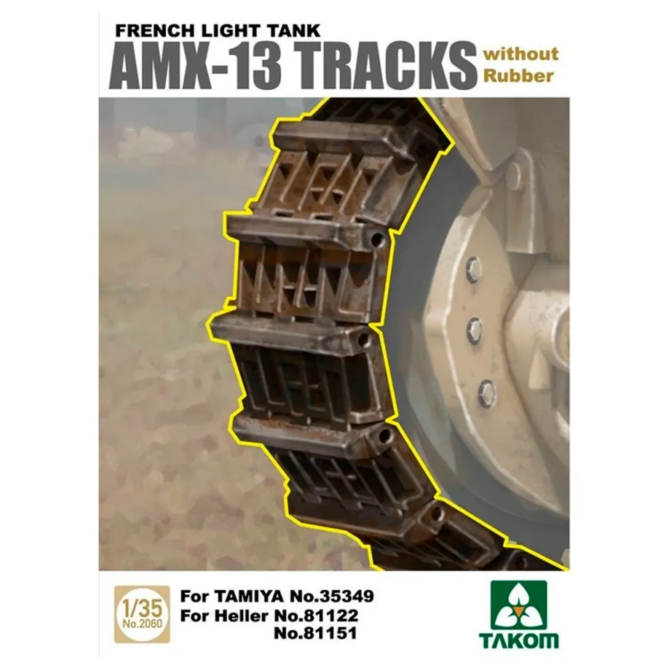 ak-interactive-cingoli-1-35-per-french-light-tank-amx-13-senza-gomma-compatibili image 1