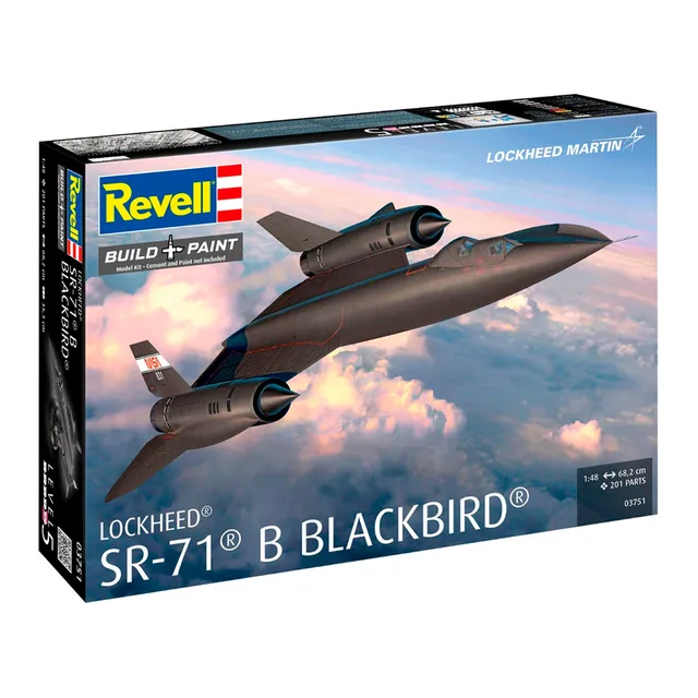 ak-interactive-1-48-lockheed-sr-71b-blackbird-kit-modellismo-aereo image 1