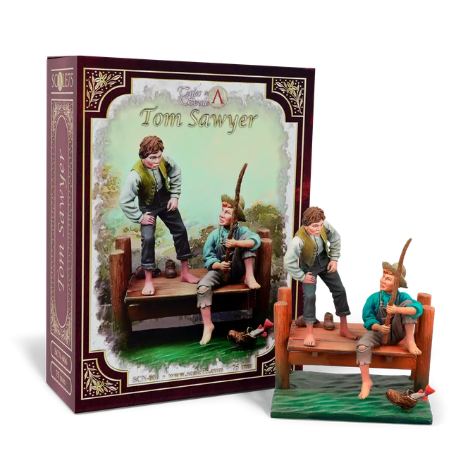 scale75-tom-sawyer-figura-75mm-in-metallo-bianco-platinum-series image 1