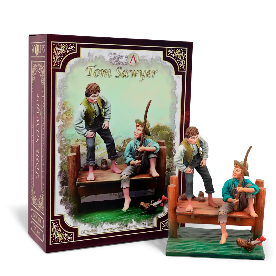 scale75-tom-sawyer-figura-75mm-in-metallo-bianco-platinum-series image 1