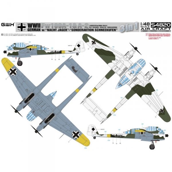 ak-interactive-fw189a-1-a-2-nacht-j-ger-sonderaktion-schneekufen-1-48-3-in-1 image 8