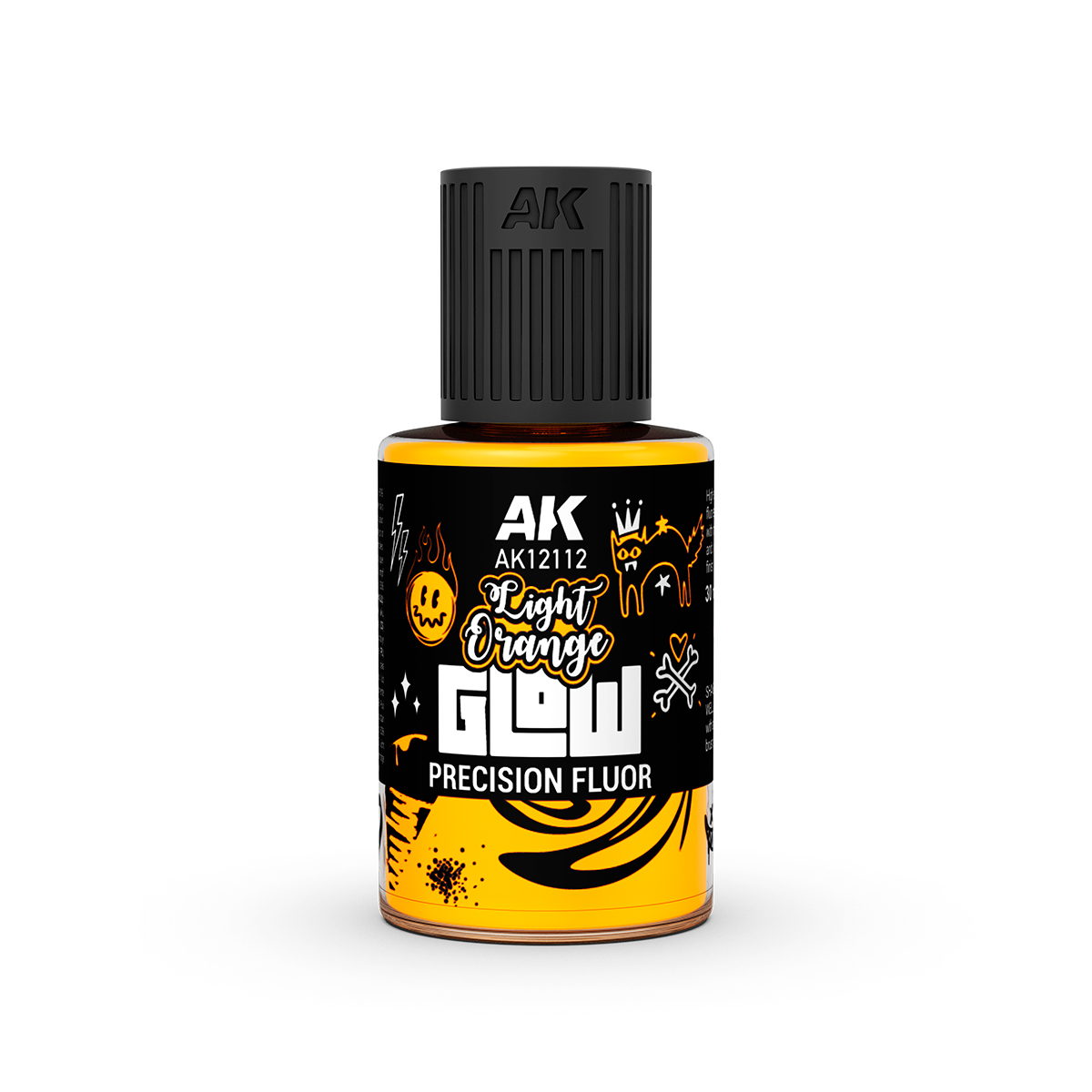 ak-interactive-light-orange-glow-precision-fluor-colore-acrilico-fluorescente-3g image 1