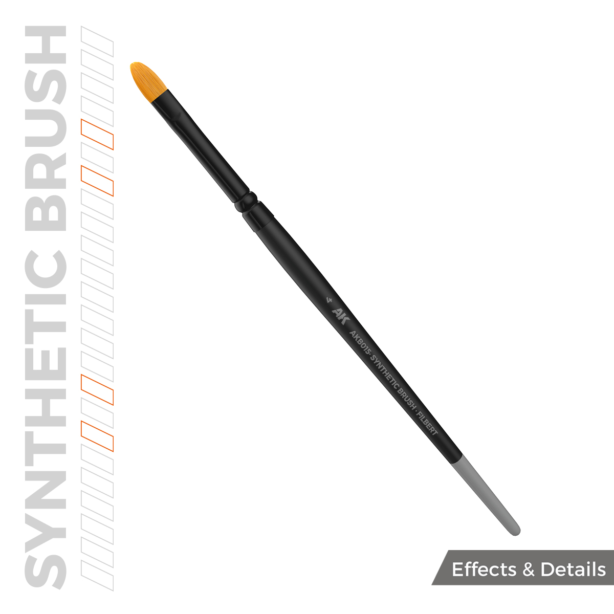 ak-interactive-synthetic-brush-filbert-4-pennello-sintetico image 3