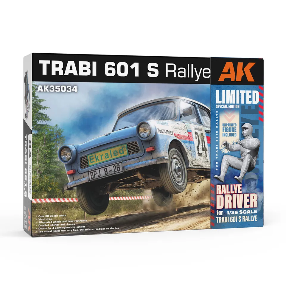 ak-interactive-trabi-601-rallye-1-35-limited-special-edition-con-pilota-kit-auto image 1