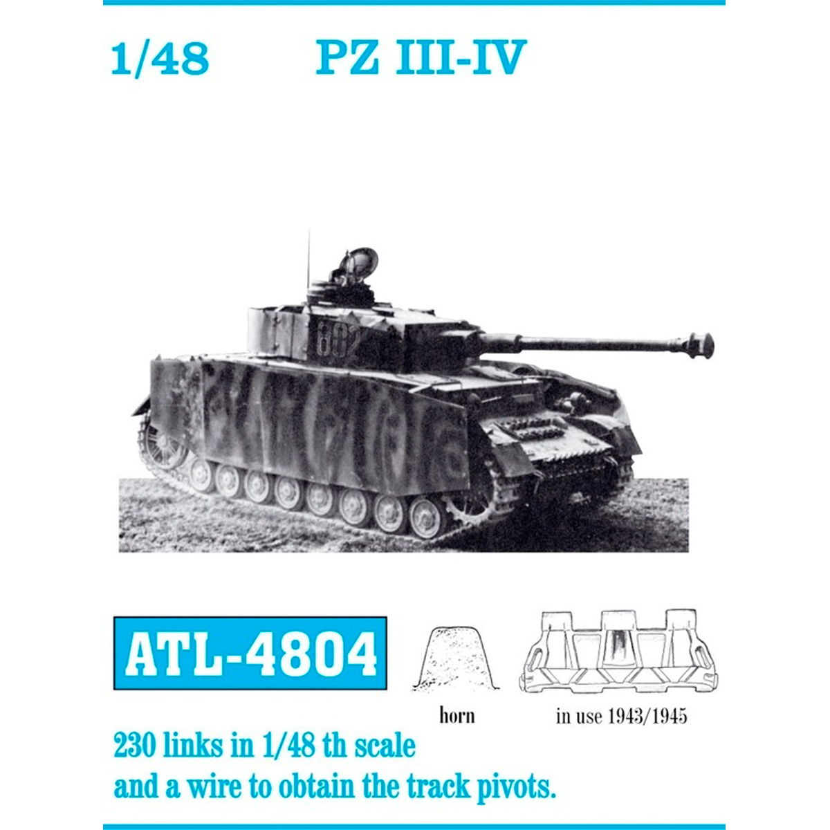 ak-interactive-1-48-metal-tracks-pz-iii-iv-cingoli-in-metallo-per-carri-armati-p image 1