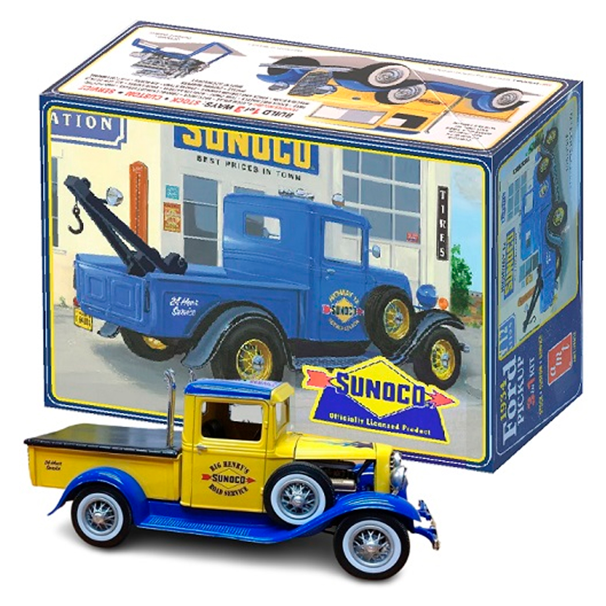 ak-interactive-1934-ford-pickup-sunoco-1-25-kit-modellismo-camioncino-storico image 2