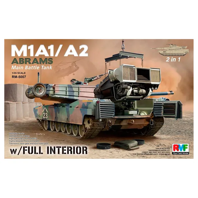 ak-interactive-1-35-m1a1-a2-abrams-with-full-interior-2-in-1 image 1