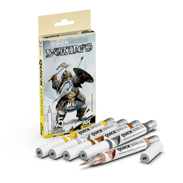 ak-interactive-dwarfs-quick-marker-set-set-pennarelli-per-miniature image 1