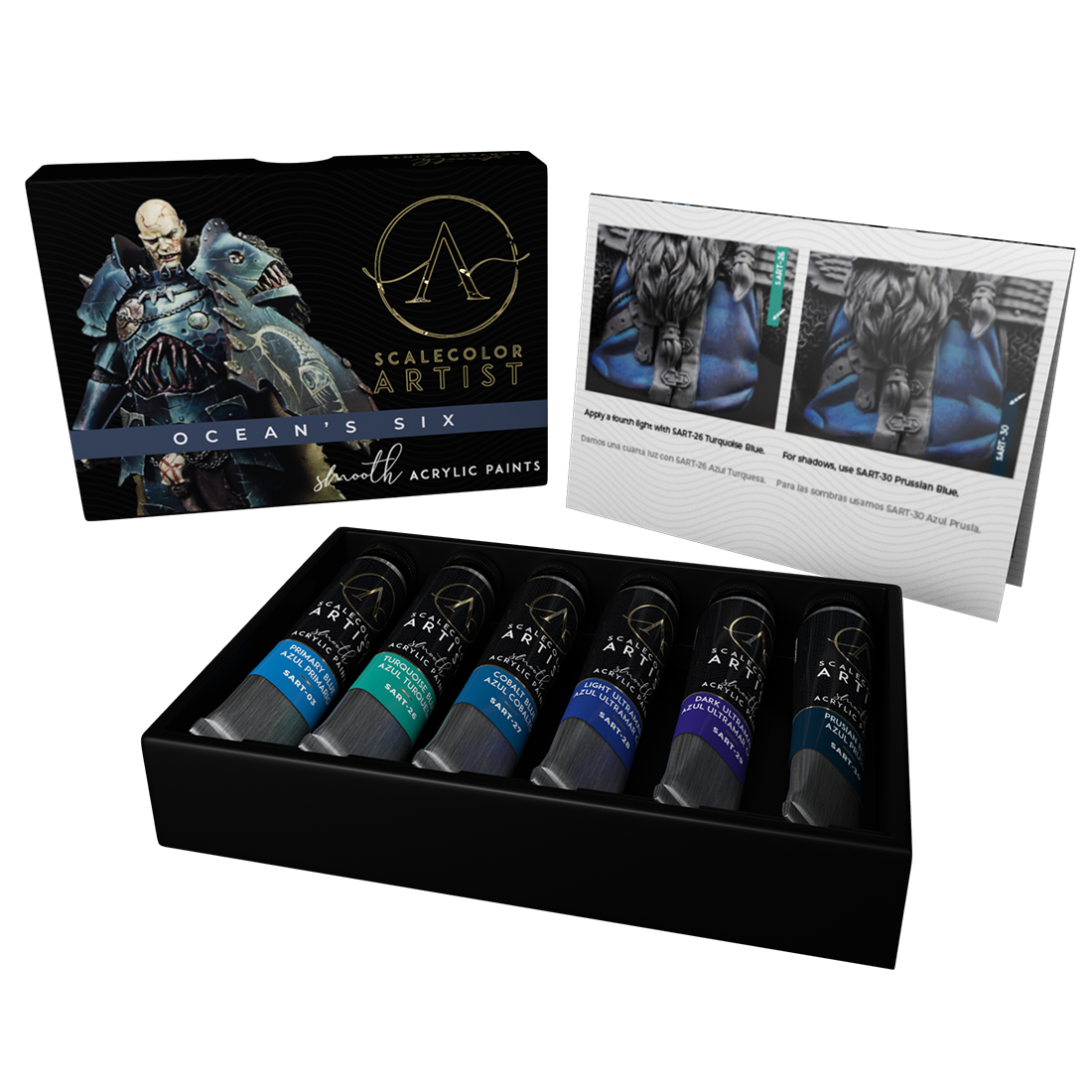 scale75-scalecolor-artist-ocean-s-six-set-6-colori-acrilici-blu-per-pennello-e-a image 1