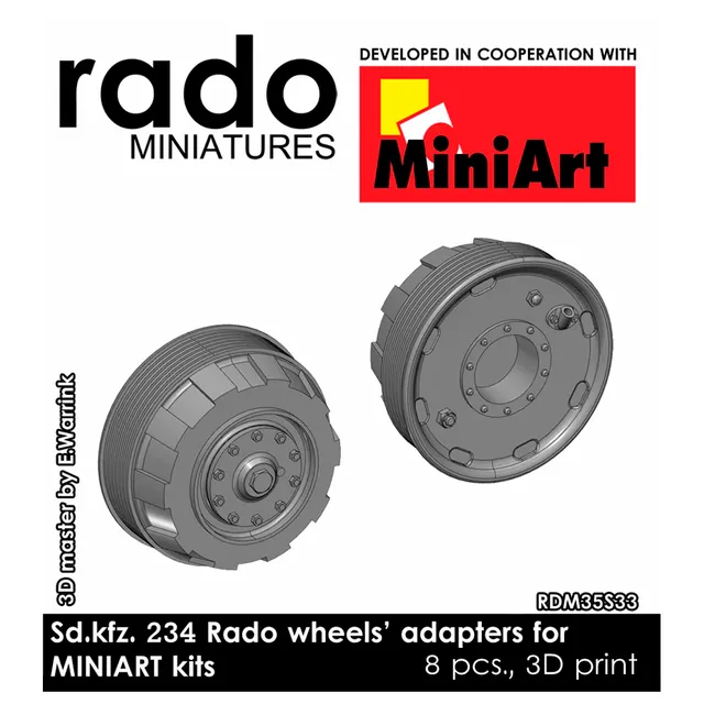 ak-interactive-sd-kfz-234-mozzi-ruota-adattatori-per-kit-miniart-1-35 image 1
