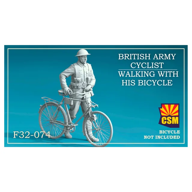 ak-interactive-1-32-british-army-cyclist-con-bicicletta-figura-modellismo image 1