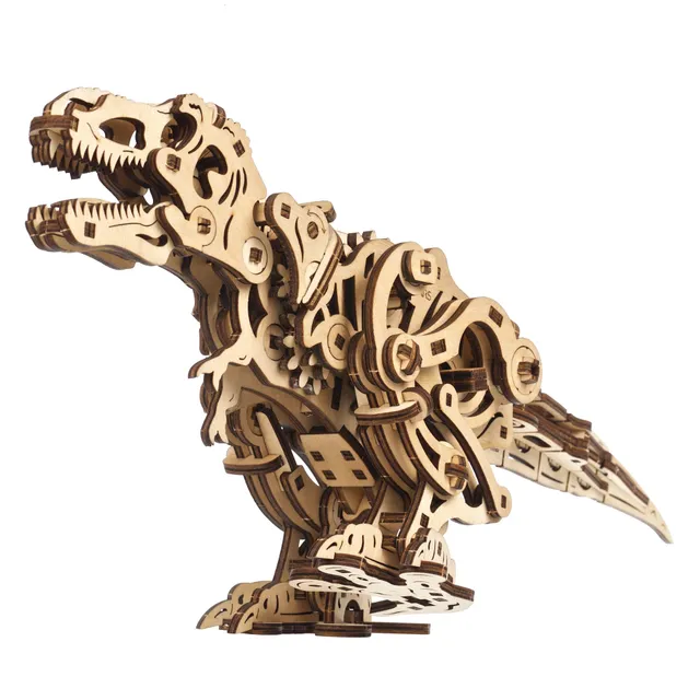 ugears-tyrannosaurus-rex-kit-di-modellismo-meccanico-in-legno image 1