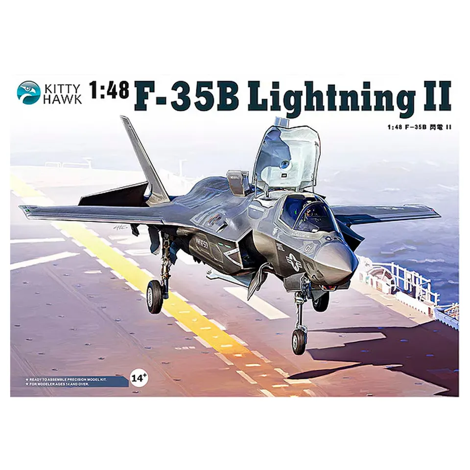 ak-interactive-f-35b-lightning-ii-1-48-kit-modello-aereo-da-costruire-e-dipinger image 1