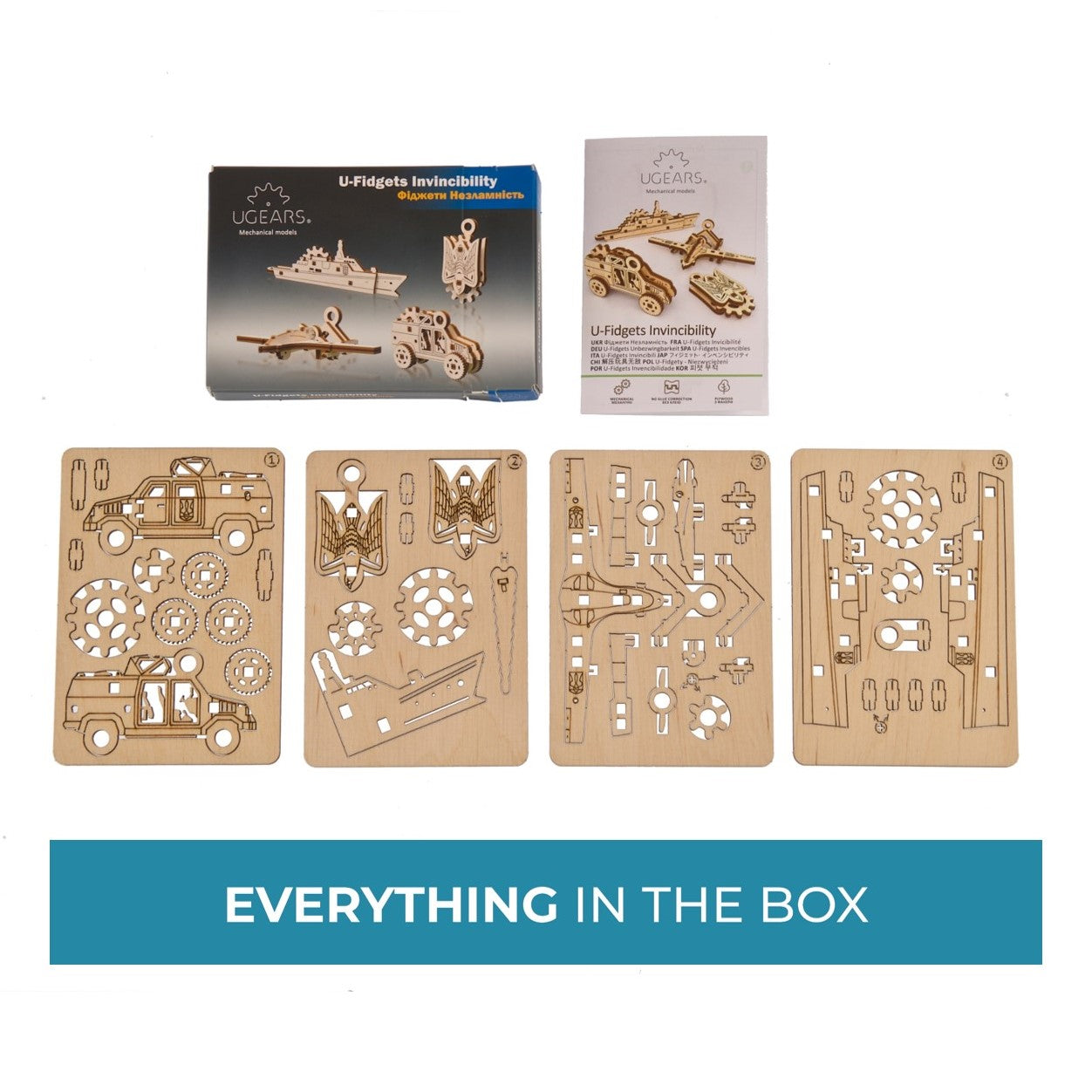 ugears-fidgets-invincibility-kit-modellismo-legno-4-miniature-meccaniche image 8