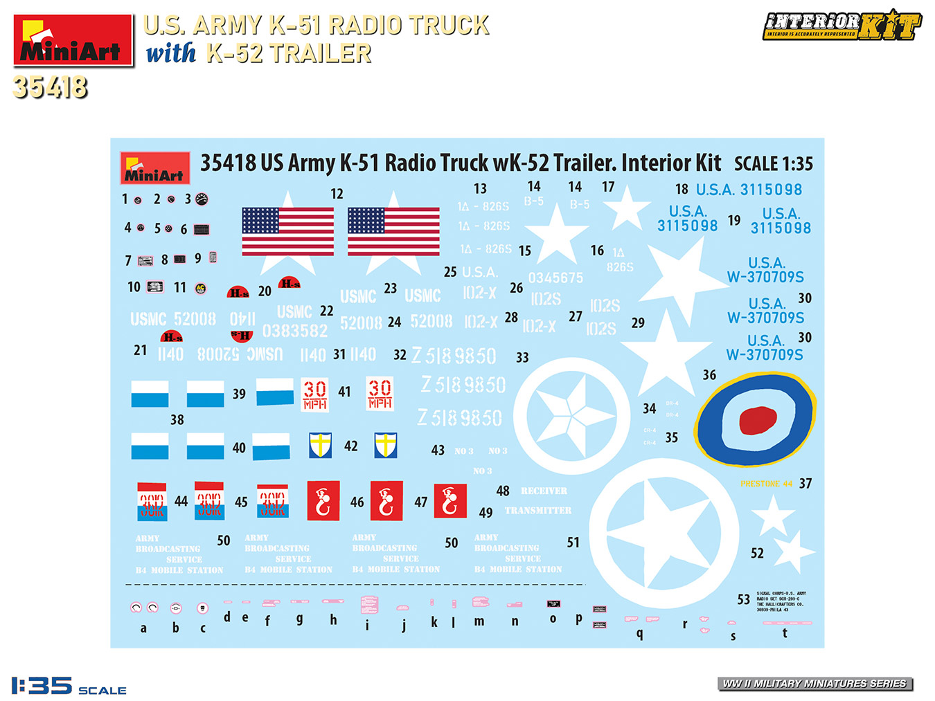 ak-interactive-1-35-us-army-k-51-radio-truck-con-rimorchio-k-52-interior-kit image 6