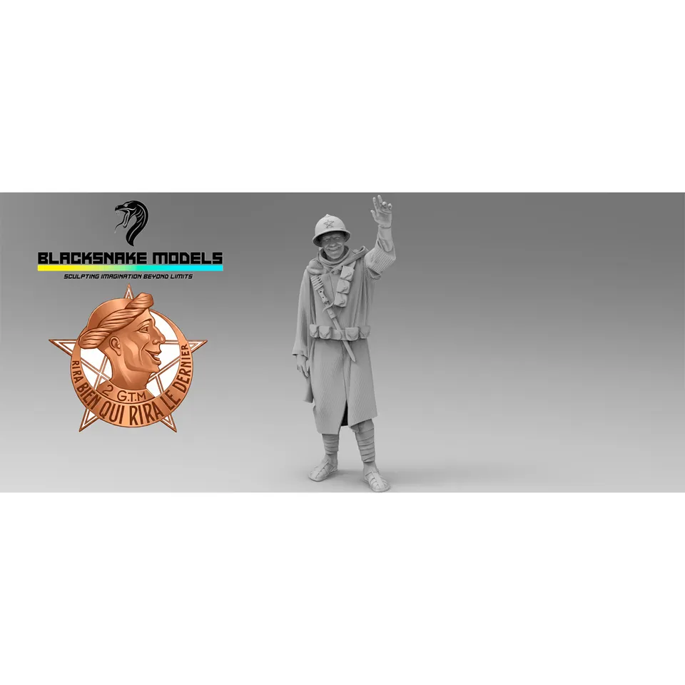 ak-interactive-goumier-of-the-ww2-06-miniatura-1-35-di-soldato-goumier image 1