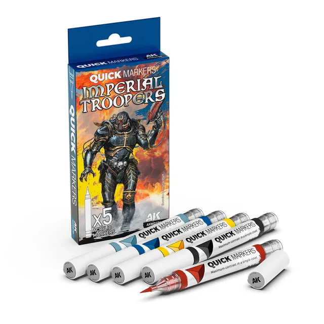 ak-interactive-imperial-troopers-quick-marker-set-set-pennarelli-per-miniature image 1