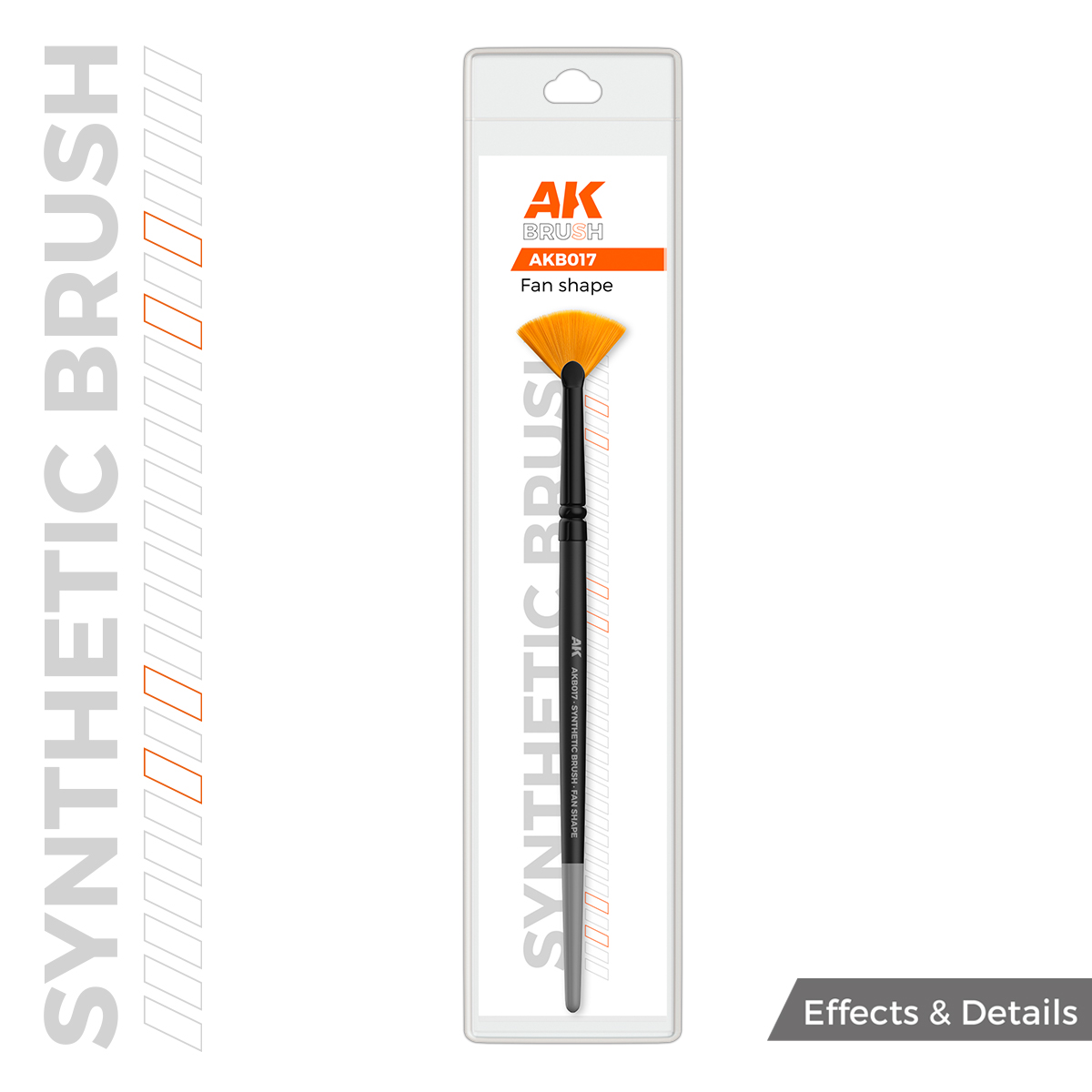 ak-interactive-ak-synthetic-brush-fan-shape-pennello-sintetico-a-ventaglio image 1