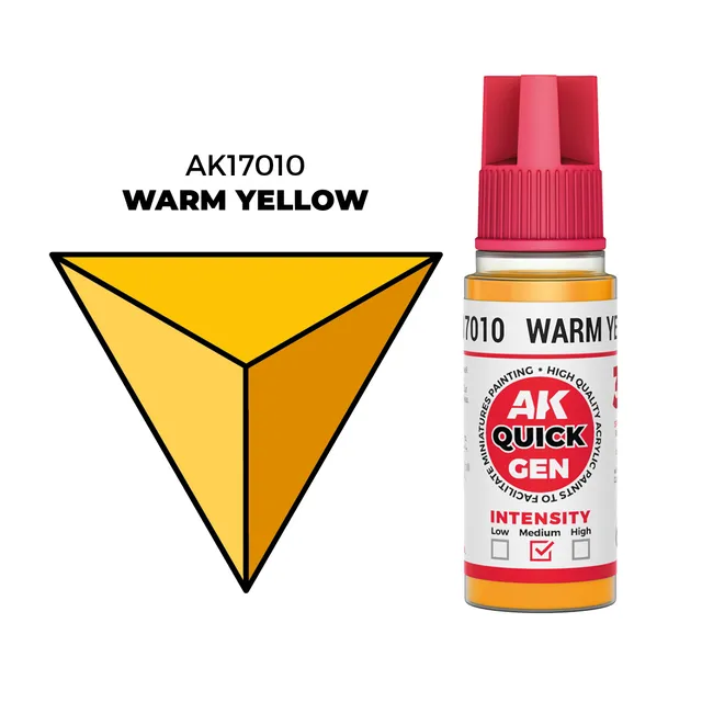ak-interactive-warm-yellow-colore-acrilico-quick-gen-per-modellismo image 1