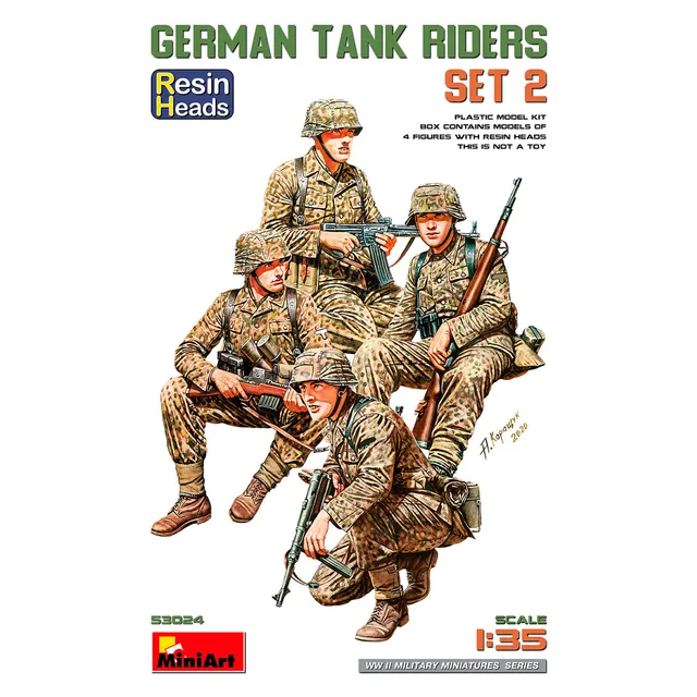 ak-interactive-1-35-german-tank-riders-set-2-teste-in-resina image 1