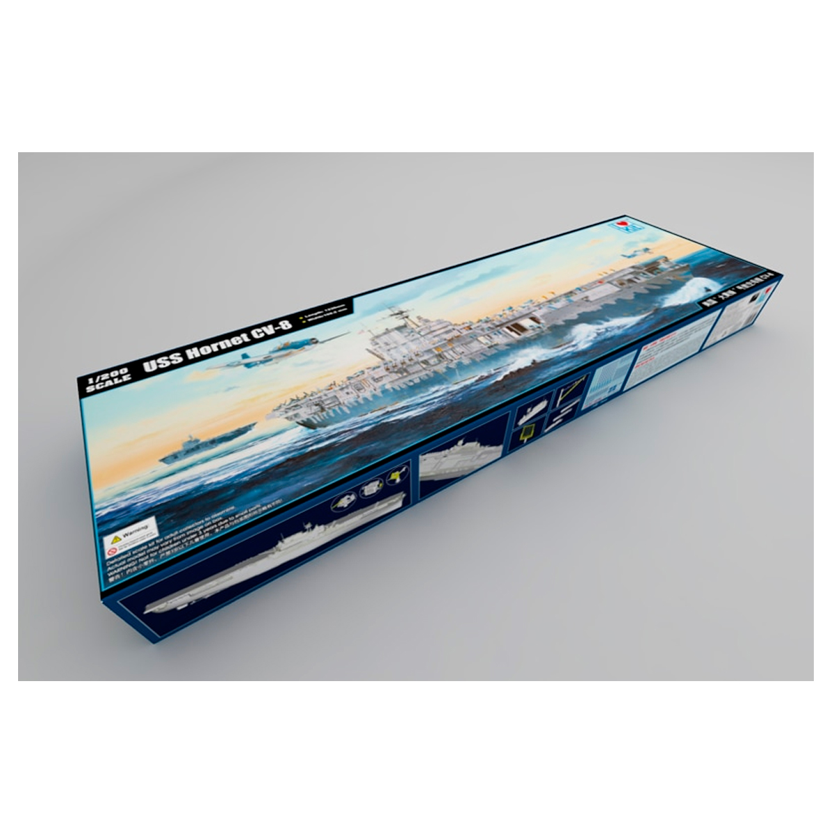 uss-hornet-cv-8-1-200-maqueta-de-portaaviones-ak-interactive image 2