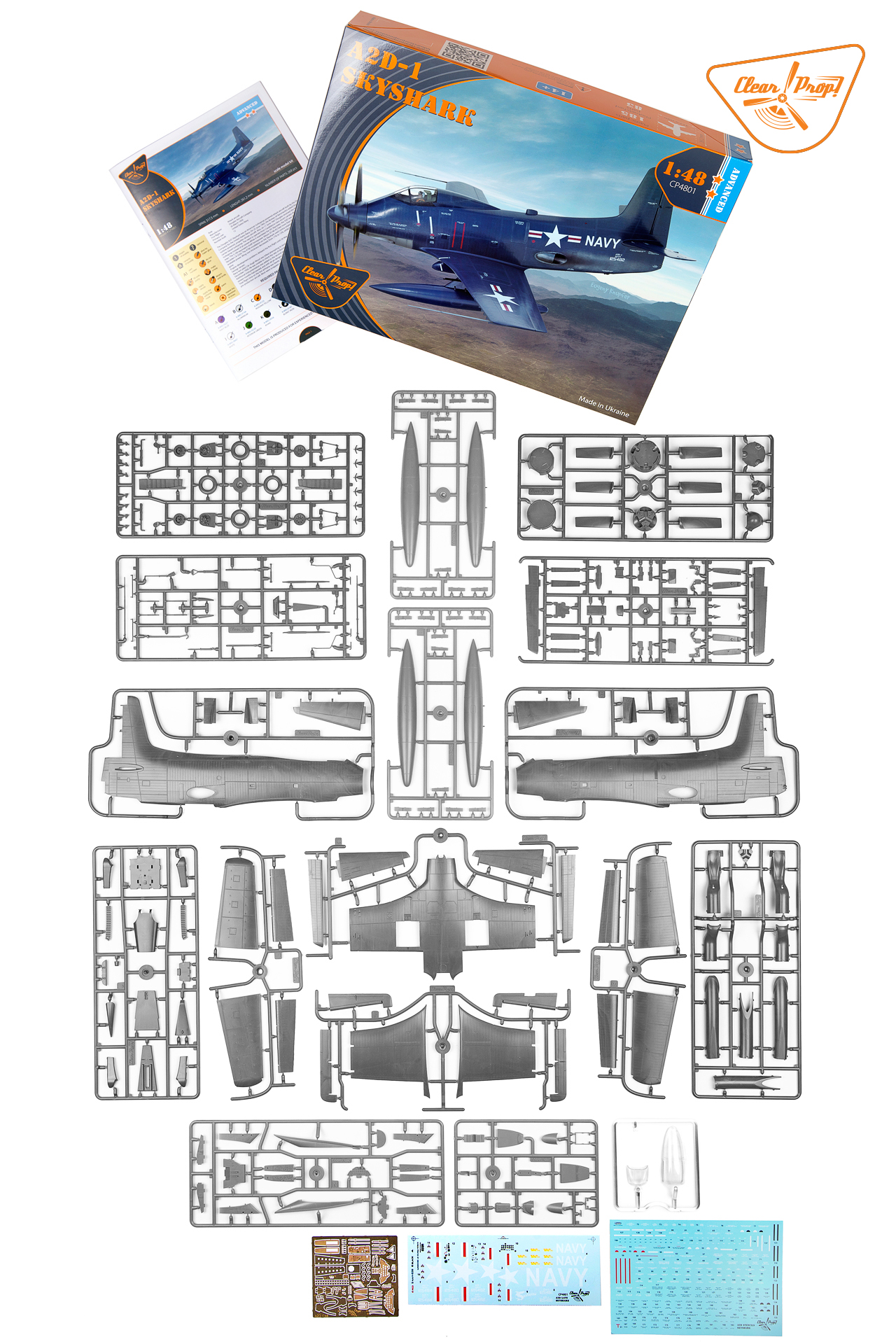 ak-interactive-1-48-a2d-1-skyshark-advanced-kit-kit-di-modellismo-aereo image 6