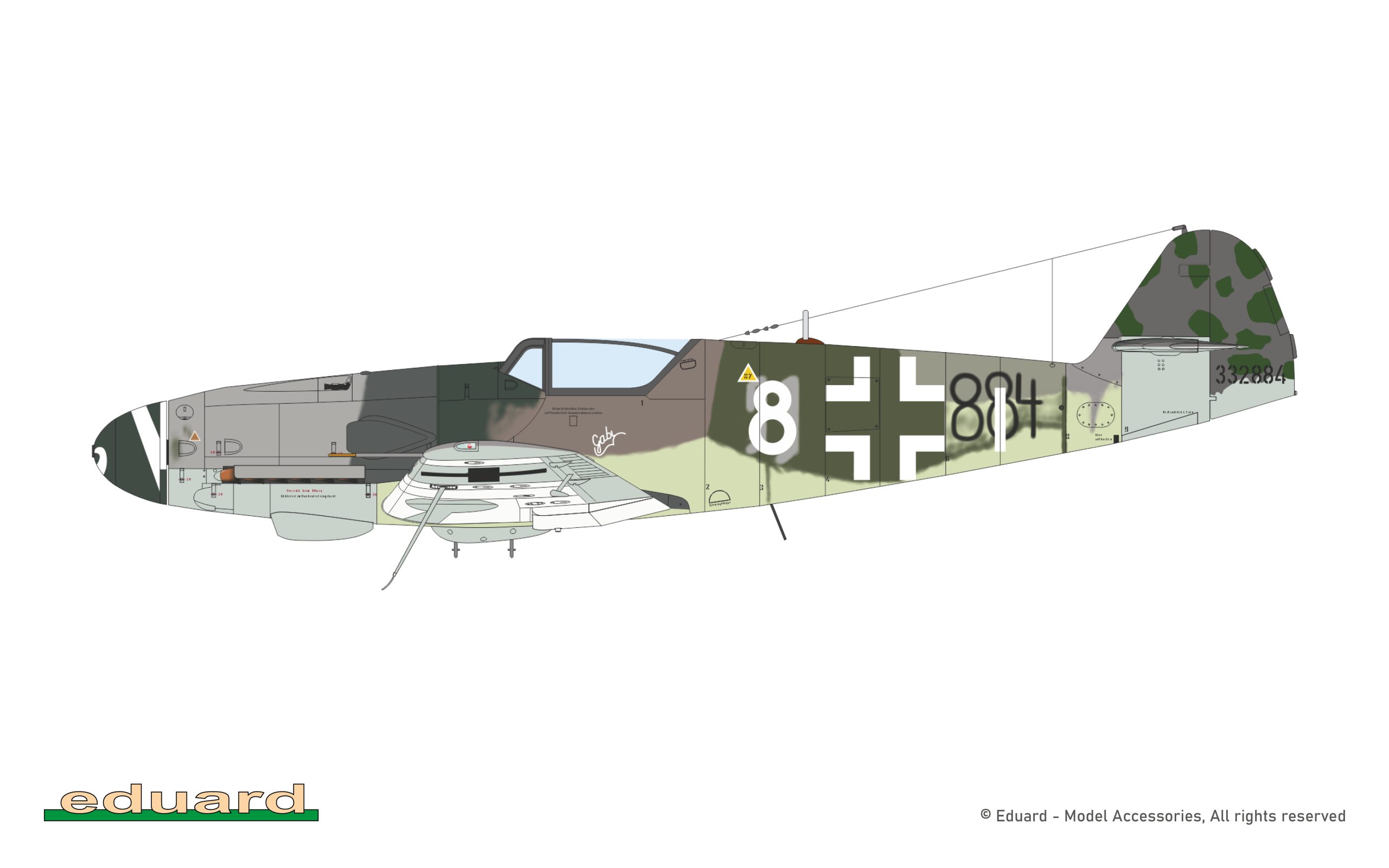 ak-interactive-bf-109k-4-1-48-kit-caccia-tedesco-da-costruire image 8
