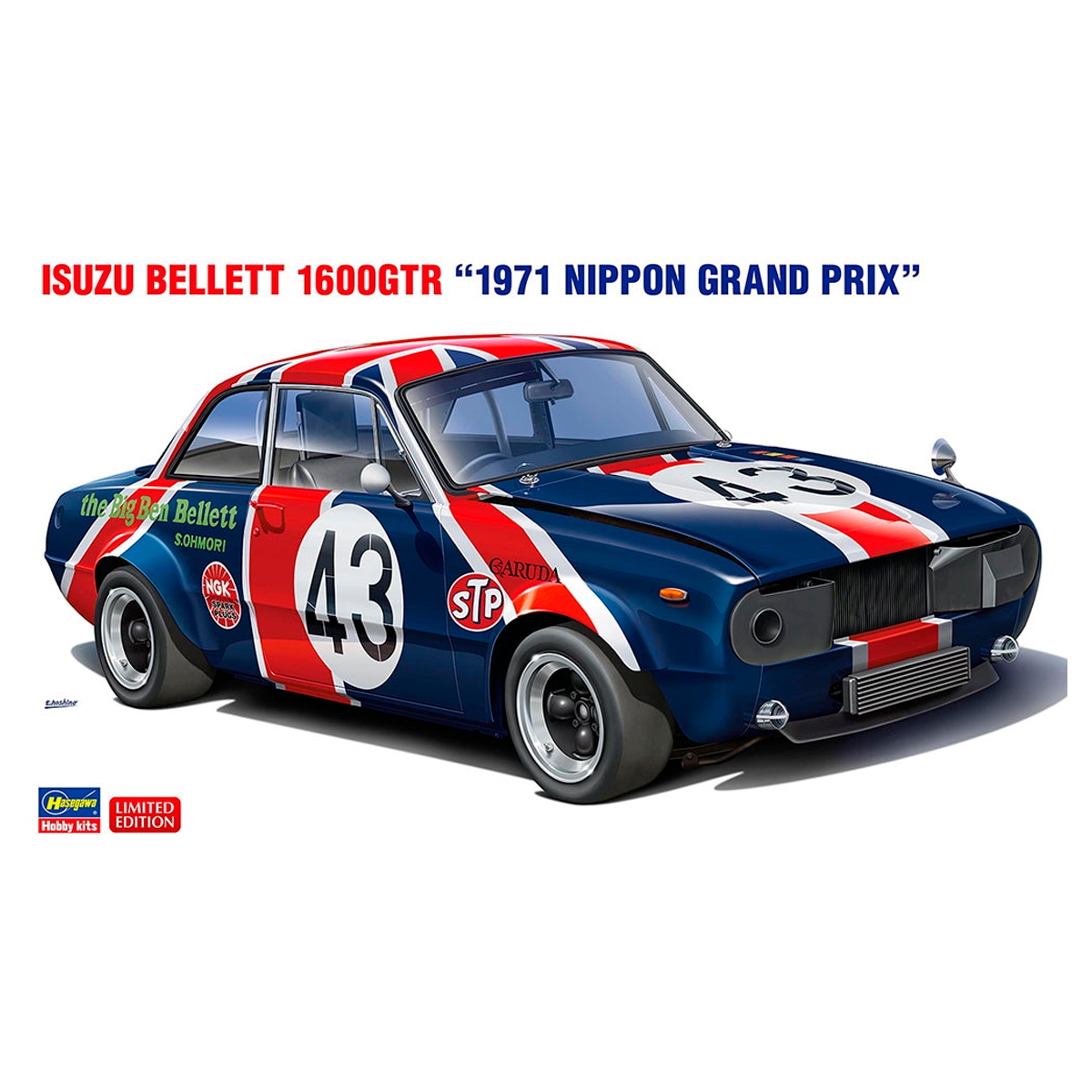 ak-interactive-1-24-isuzu-bellett-1600gtr-1971-nippon-grand-prix-edizione-limita image 1